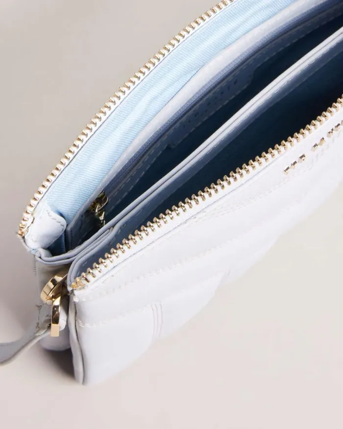 Quilted Puffer Crossbody Bag Light Blue Women Ted Baker Bags