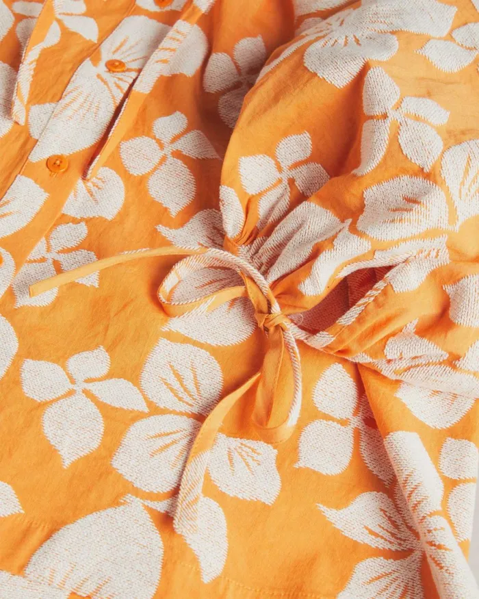 Raglan Puff Sleeve Blouse Dark Orange Women Ted Baker Tops and TShirts