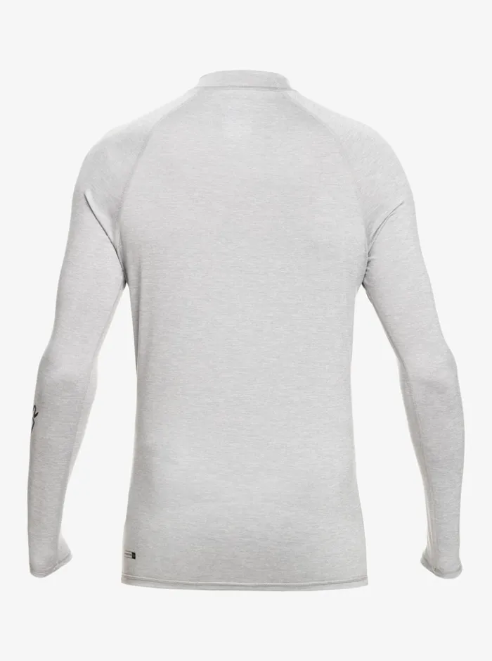 Rashguards Men Quiksilver All Time Long Sleeve Upf 50 Rashguard Sleet Heather Rashguards Men Quiksilver All Time Long Sleeve Upf 50 Rashguard Sleet Heather