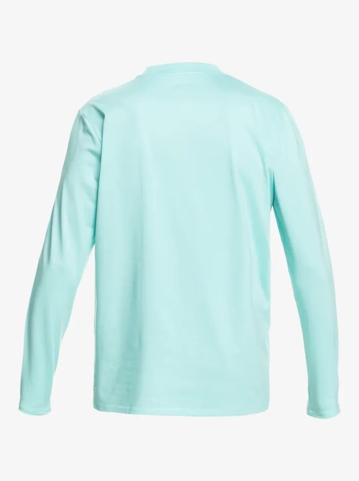 Rashguards Men Quiksilver Heritage Heather Long Sleeve Upf 50 Surf Tee Angel Blue Heather Rashguards Men Quiksilver Heritage Heather Long Sleeve Upf 50 Surf Tee Angel Blue Heather