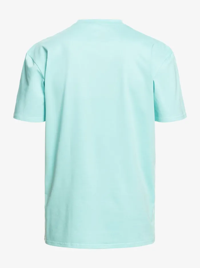 Rashguards Men Quiksilver Heritage Heather Short Sleeve Upf 50 Surf TShirt Angel Blue Heather Rashguards Men Quiksilver Heritage Heather Short Sleeve Upf 50 Surf TShirt Angel Blue Heather