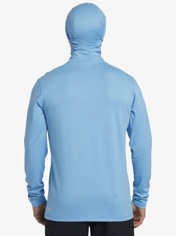 Rashguards Men Quiksilver Heritage Upf 50 Long Sleeve Surf Tee Azure Blue Rashguards Men Quiksilver Heritage Upf 50 Long Sleeve Surf Tee Azure Blue
