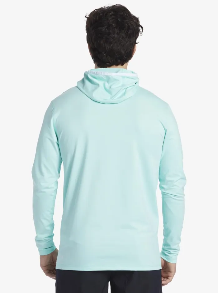 Rashguards Men Quiksilver Heritage Upf 50 Long Sleeve Surf Tee Sky Blue Heather Rashguards Men Quiksilver Heritage Upf 50 Long Sleeve Surf Tee Sky Blue Heather