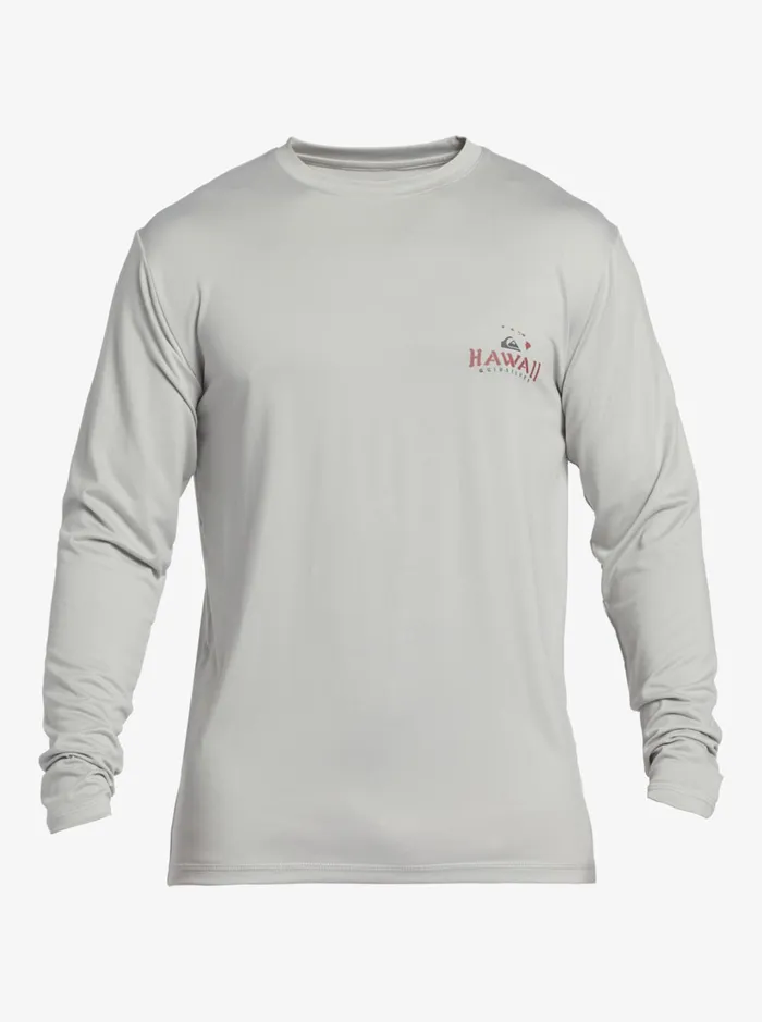 Rashguards Men Quiksilver Hi Royalty Surf Long Sleeve Upf 50 Surf TShirt Grey Violet Rashguards Men Quiksilver Hi Royalty Surf Long Sleeve Upf 50 Surf TShirt Grey Violet