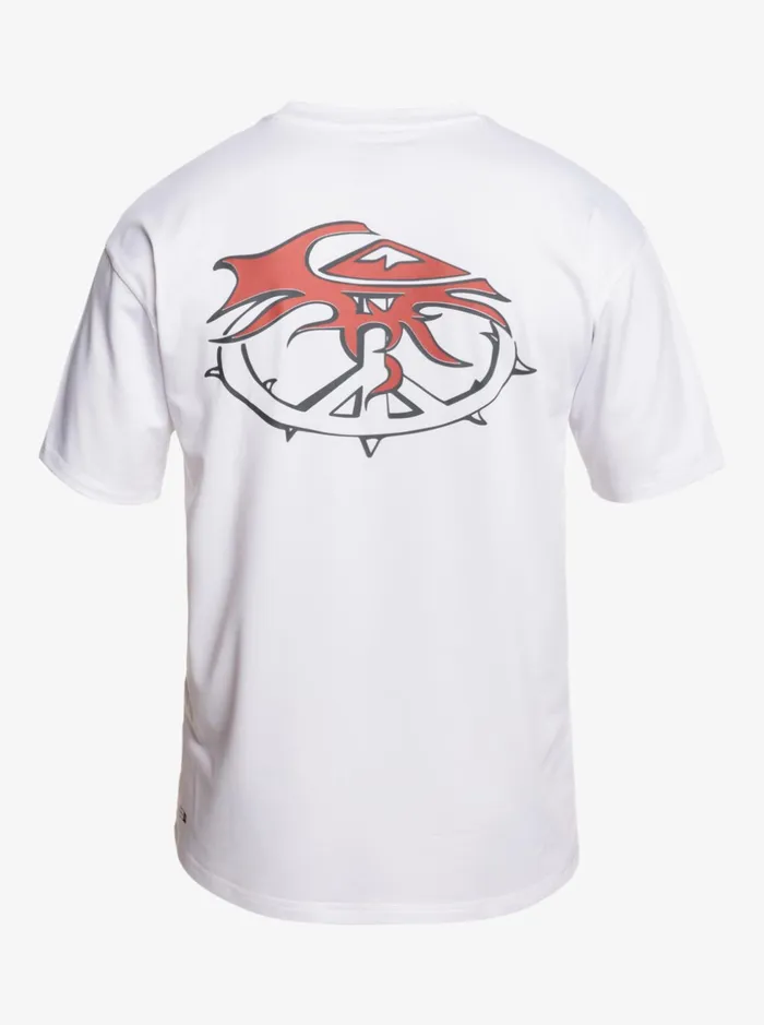 Rashguards Men Quiksilver Mix Session Upf 50 Short Sleeve Surf Tee Birch Rashguards Men Quiksilver Mix Session Upf 50 Short Sleeve Surf Tee Birch