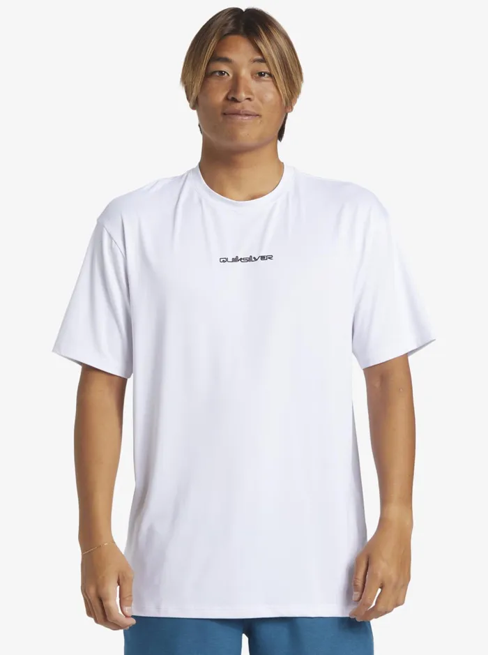Rashguards Men Quiksilver Mix Session Upf 50 Short Sleeve Surf Tee Birch Rashguards Men Quiksilver Mix Session Upf 50 Short Sleeve Surf Tee Birch