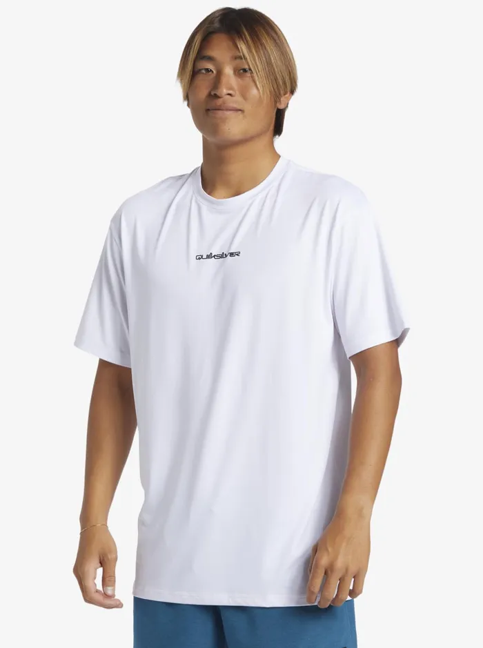 Rashguards Men Quiksilver Mix Session Upf 50 Short Sleeve Surf Tee Birch Rashguards Men Quiksilver Mix Session Upf 50 Short Sleeve Surf Tee Birch