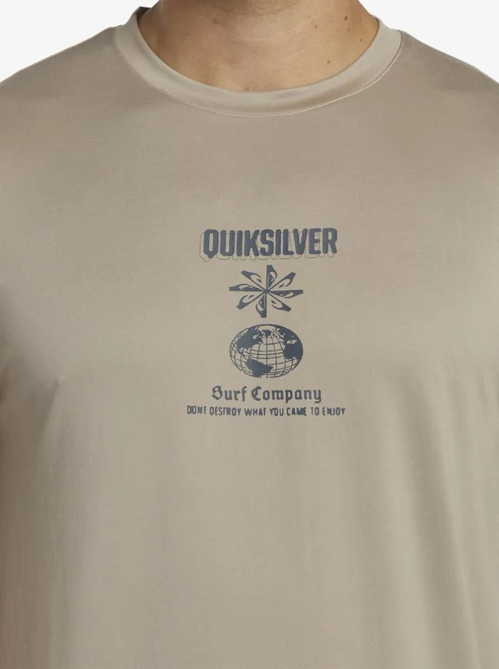 Rashguards Men Quiksilver Mix Session Upf 50 Short Sleeve Surf Tee Goat Rashguards Men Quiksilver Mix Session Upf 50 Short Sleeve Surf Tee Goat