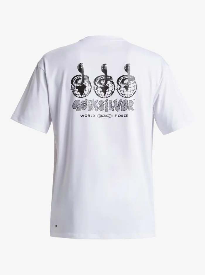 Rashguards Men Quiksilver Mix Session Upf 50 Short Sleeve Surf Tee Off White Rashguards Men Quiksilver Mix Session Upf 50 Short Sleeve Surf Tee Off White