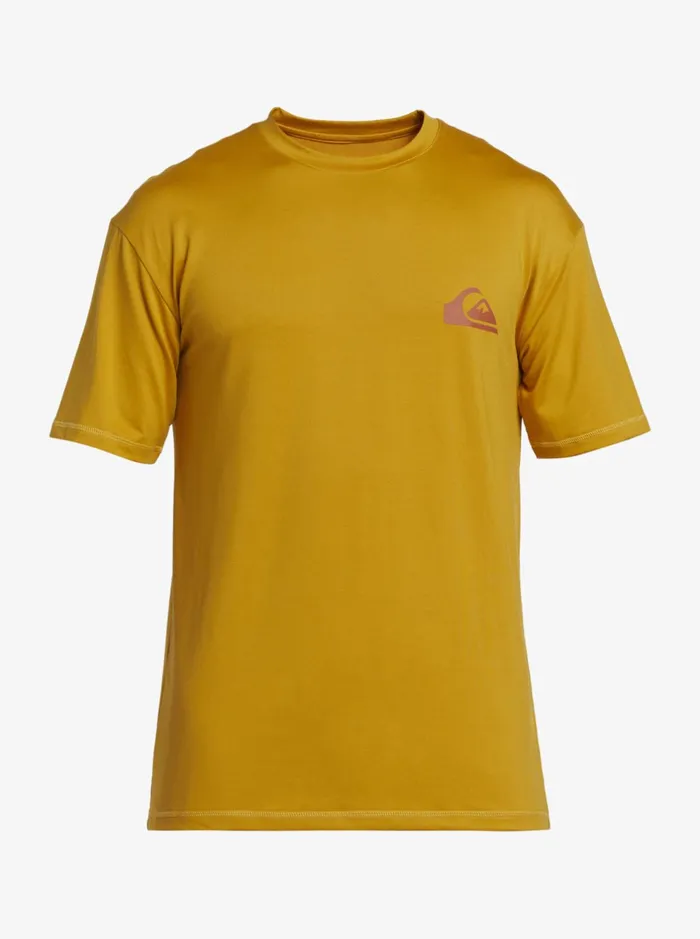 Rashguards Men Quiksilver Mix Session Upf 50 Short Sleeve Surf Tee Wheat