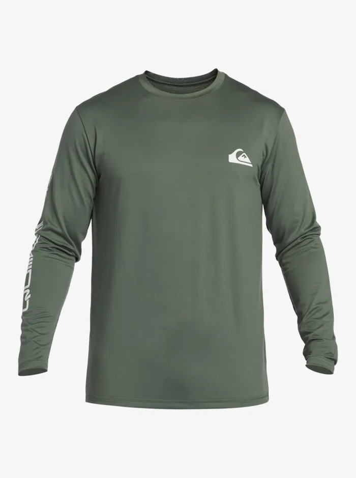 Rashguards Men Quiksilver Omni Session Long Sleeve Upf 50 Surf TShirt Laurel Wreath Rashguards Men Quiksilver Omni Session Long Sleeve Upf 50 Surf TShirt Laurel Wreath