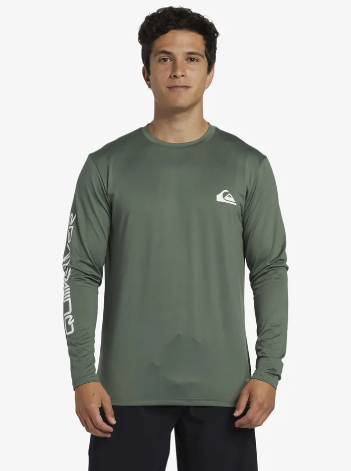 Rashguards Men Quiksilver Omni Session Long Sleeve Upf 50 Surf TShirt Laurel Wreath Rashguards Men Quiksilver Omni Session Long Sleeve Upf 50 Surf TShirt Laurel Wreath