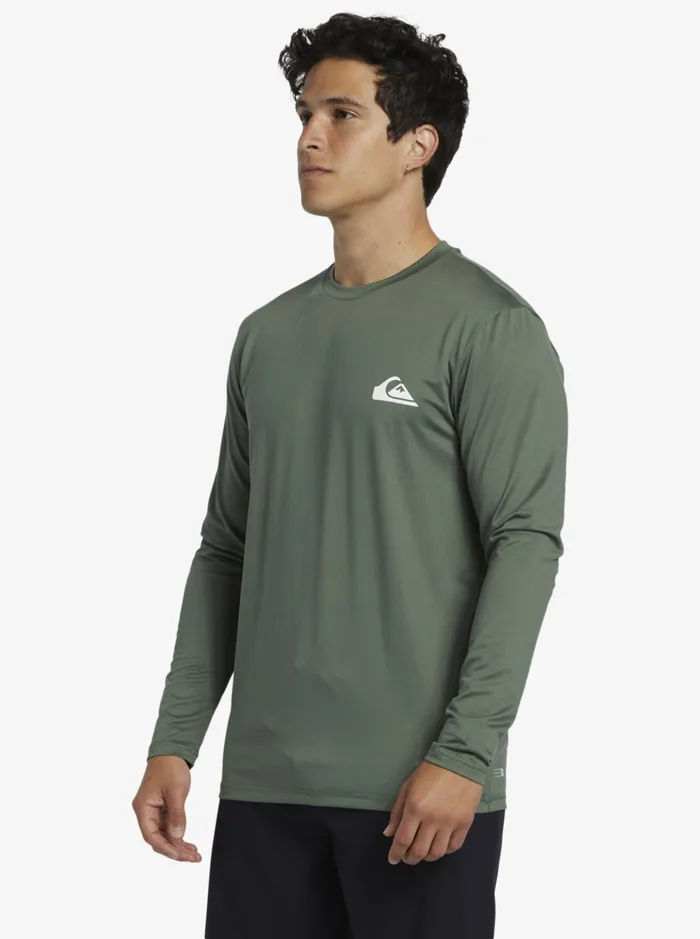 Rashguards Men Quiksilver Omni Session Long Sleeve Upf 50 Surf TShirt Laurel Wreath Rashguards Men Quiksilver Omni Session Long Sleeve Upf 50 Surf TShirt Laurel Wreath