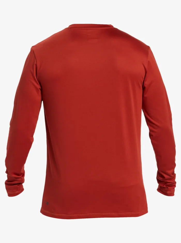 Rashguards Men Quiksilver Omni Session Long Sleeve Upf 50 Surf TShirt Red Ochre Rashguards Men Quiksilver Omni Session Long Sleeve Upf 50 Surf TShirt Red Ochre