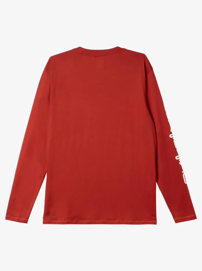 Rashguards Men Quiksilver Omni Session Long Sleeve Upf 50 Surf TShirt Red Ochre Rashguards Men Quiksilver Omni Session Long Sleeve Upf 50 Surf TShirt Red Ochre