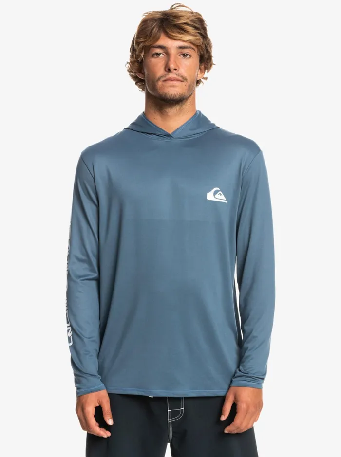 Rashguards Men Quiksilver Omni Session Upf 50 Long Sleeve Surf Tee Bering Sea Rashguards Men Quiksilver Omni Session Upf 50 Long Sleeve Surf Tee Bering Sea