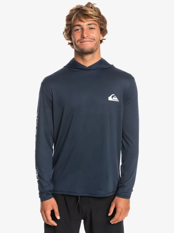 Rashguards Men Quiksilver Omni Session Upf 50 Long Sleeve Surf Tee Midnight Navy Rashguards Men Quiksilver Omni Session Upf 50 Long Sleeve Surf Tee Midnight Navy