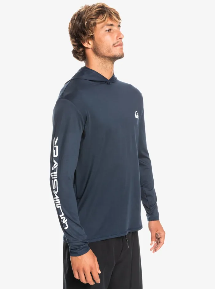 Rashguards Men Quiksilver Omni Session Upf 50 Long Sleeve Surf Tee Midnight Navy Rashguards Men Quiksilver Omni Session Upf 50 Long Sleeve Surf Tee Midnight Navy