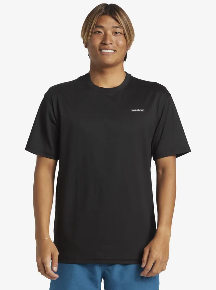 Rashguards Men Quiksilver Omni Session Upf 50 Short Sleeve Surf Tee Black Rashguards Men Quiksilver Omni Session Upf 50 Short Sleeve Surf Tee Black
