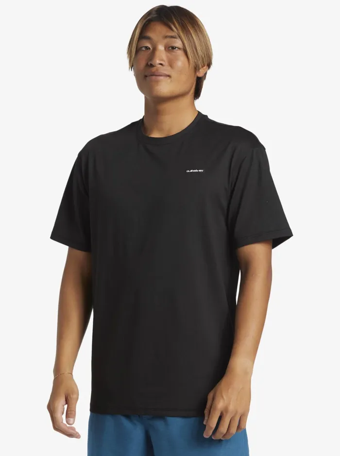 Rashguards Men Quiksilver Omni Session Upf 50 Short Sleeve Surf Tee Black Rashguards Men Quiksilver Omni Session Upf 50 Short Sleeve Surf Tee Black