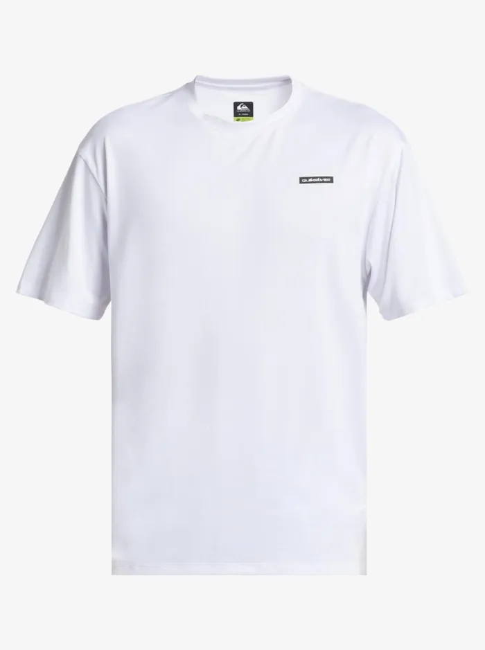 Rashguards Men Quiksilver Omni Session Upf 50 Short Sleeve Surf Tee White