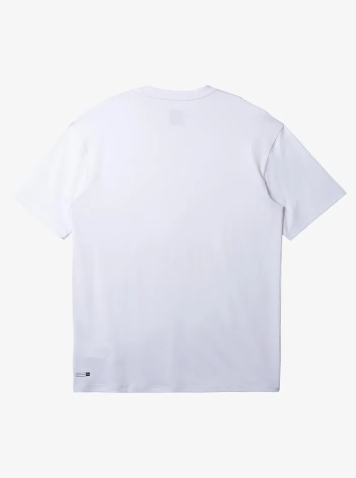 Rashguards Men Quiksilver Omni Session Upf 50 Short Sleeve Surf Tee White Rashguards Men Quiksilver Omni Session Upf 50 Short Sleeve Surf Tee White