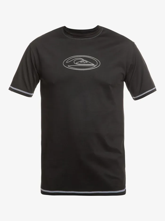 Rashguards Men Quiksilver Saturn Surf Short Sleeve Upf 50 Surf TShirt Black Rashguards Men Quiksilver Saturn Surf Short Sleeve Upf 50 Surf TShirt Black