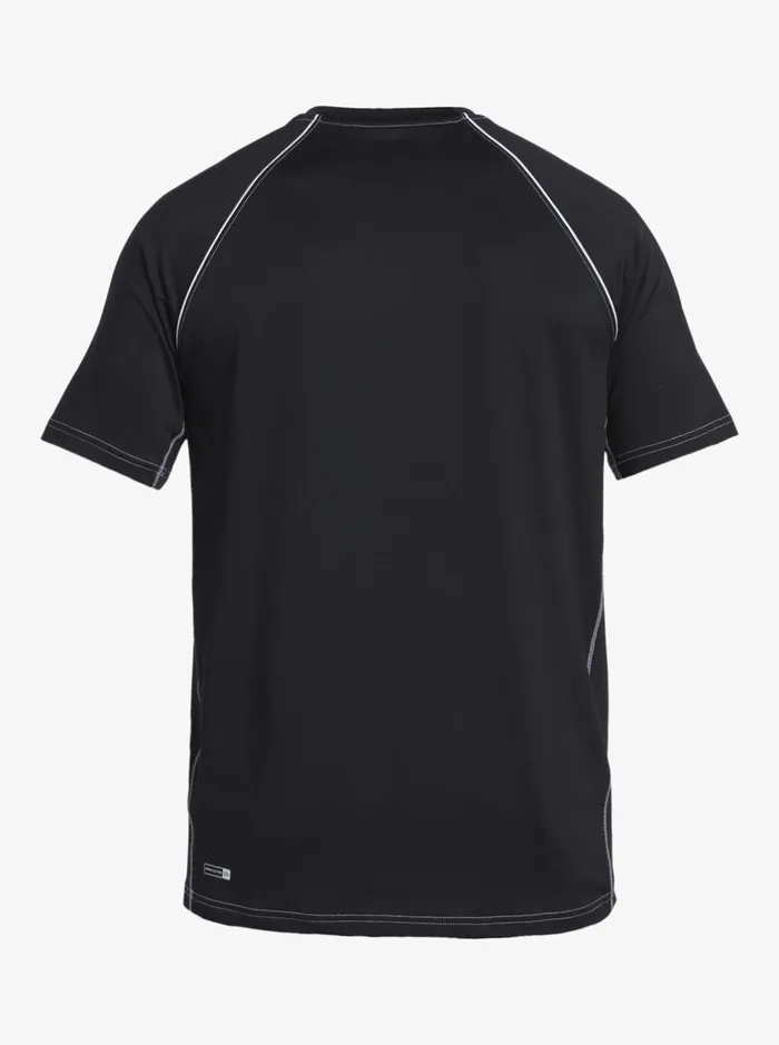 Rashguards Men Quiksilver Saturn Surf Tee Short Sleeve Surf Tee Black Rashguards Men Quiksilver Saturn Surf Tee Short Sleeve Surf Tee Black