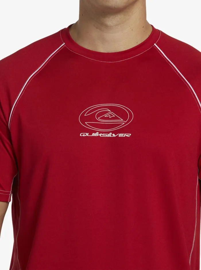 Rashguards Men Quiksilver Saturn Surf Tee Short Sleeve Surf Tee Samba Rashguards Men Quiksilver Saturn Surf Tee Short Sleeve Surf Tee Samba