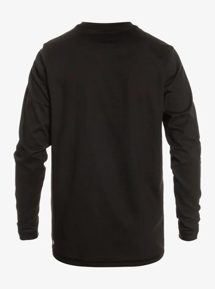 Rashguards Men Quiksilver Solid Streak Long Sleeve Upf 50 Surf Tee Black Rashguards Men Quiksilver Solid Streak Long Sleeve Upf 50 Surf Tee Black