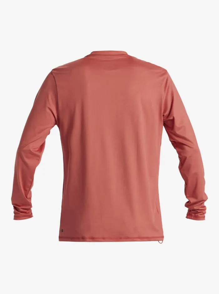 Rashguards Men Quiksilver Solid Streak Long Sleeve Upf 50 Surf Tee Mineral Red Rashguards Men Quiksilver Solid Streak Long Sleeve Upf 50 Surf Tee Mineral Red