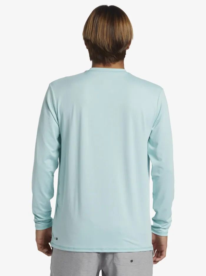 Rashguards Men Quiksilver Solid Streak Long Sleeve Upf 50 Surf Tee Pastel Turquoise Rashguards Men Quiksilver Solid Streak Long Sleeve Upf 50 Surf Tee Pastel Turquoise
