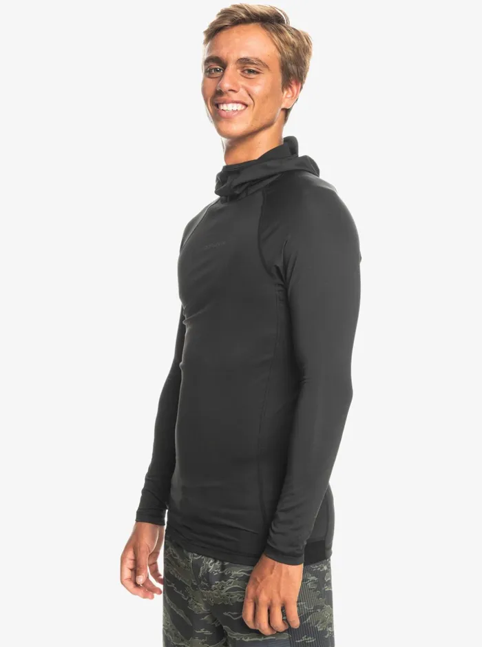 Rashguards Men Quiksilver Storm Tripper Long Sleeve Rashguard Black Rashguards Men Quiksilver Storm Tripper Long Sleeve Rashguard Black