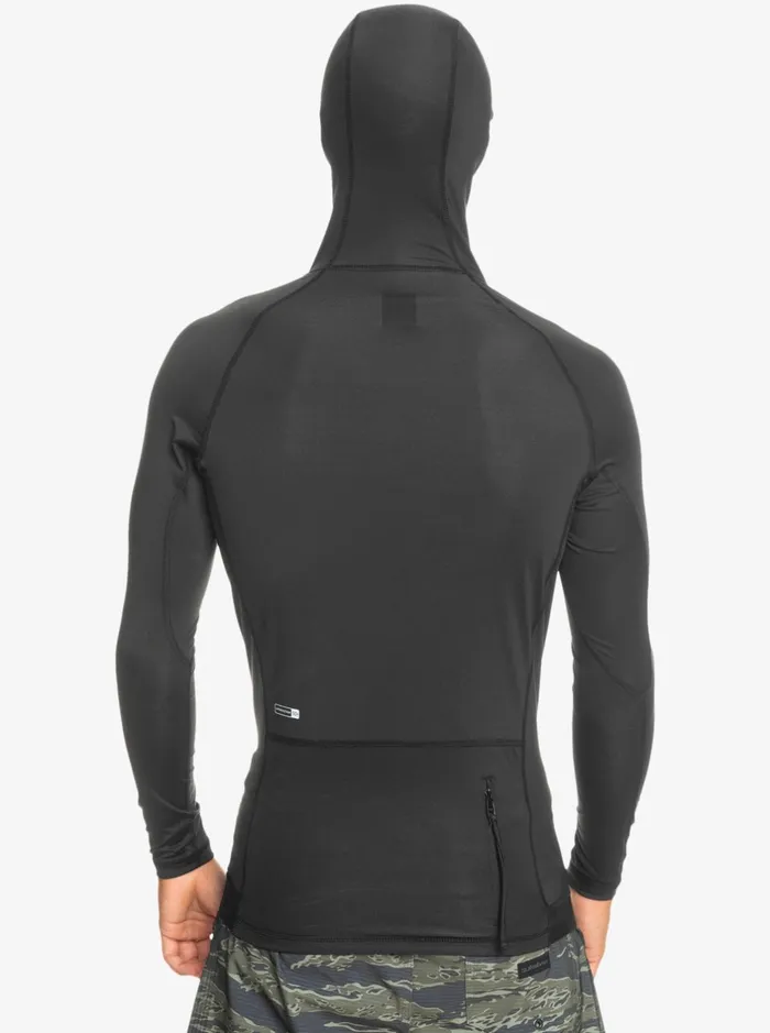 Rashguards Men Quiksilver Storm Tripper Long Sleeve Rashguard Black Rashguards Men Quiksilver Storm Tripper Long Sleeve Rashguard Black