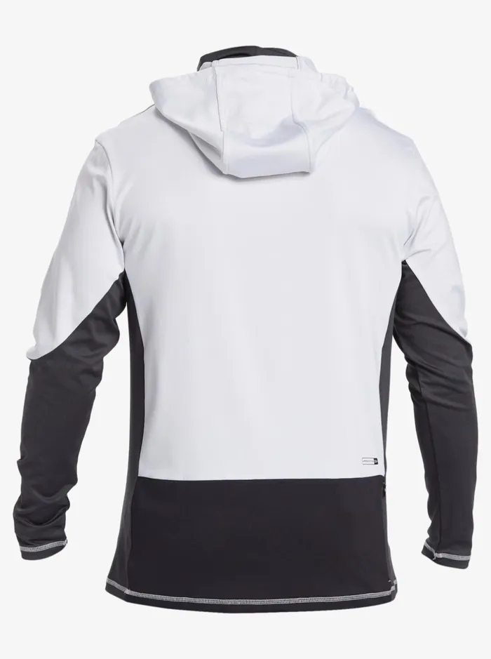 Rashguards Men Quiksilver Waterman Angler Hooded Upf 50 Long Sleeve Surf Tee White Rashguards Men Quiksilver Waterman Angler Hooded Upf 50 Long Sleeve Surf Tee White