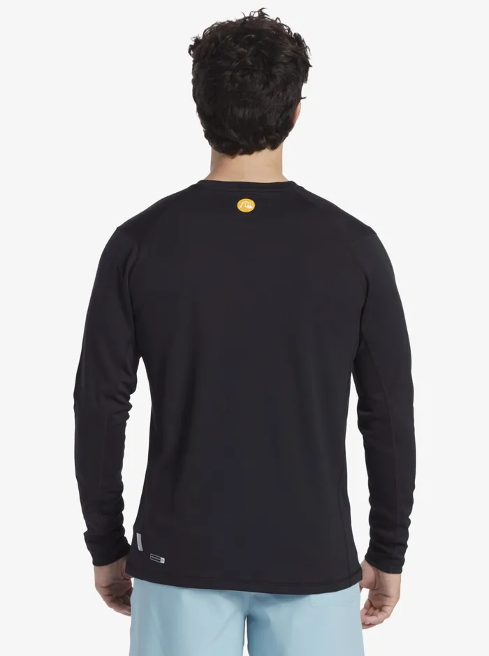 Rashguards Men Quiksilver Waterman Bamboo Check 2 Upf 50 Long Sleeve Surf Tee Black Rashguards Men Quiksilver Waterman Bamboo Check 2 Upf 50 Long Sleeve Surf Tee Black