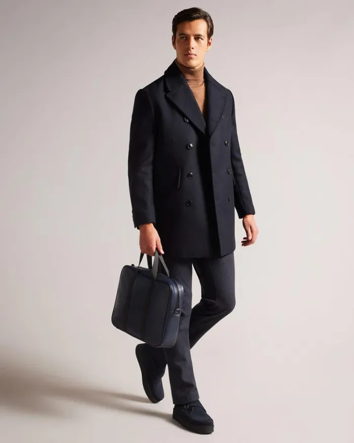 Recycled PU Document Bag Navy Men Ted Baker Document Bags