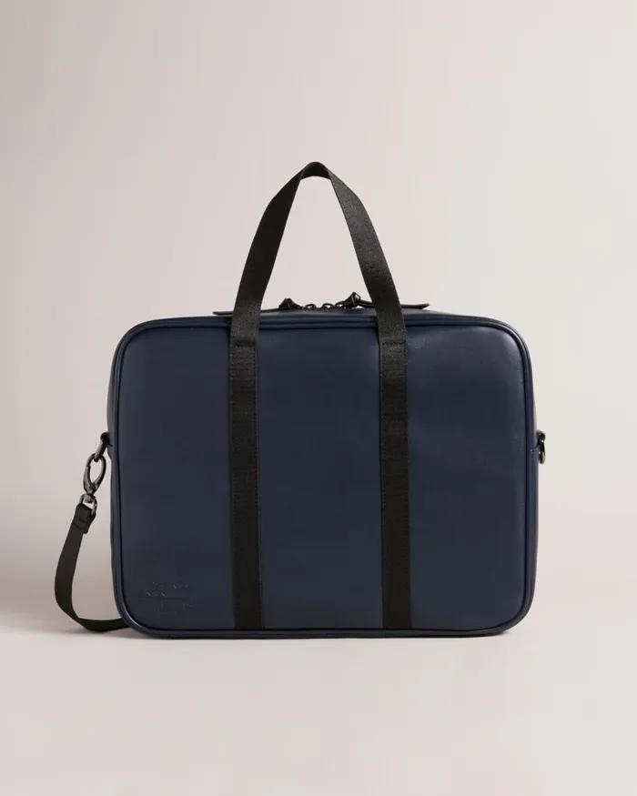 Recycled PU Document Bag Navy Men Ted Baker Document Bags