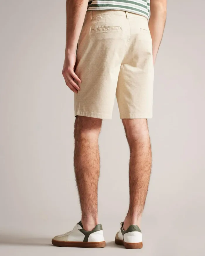 Regular Fit Geometric Shorts Natural Men Ted Baker Clothing Regular Fit Geometric Shorts Natural Men Ted Baker Clothing
