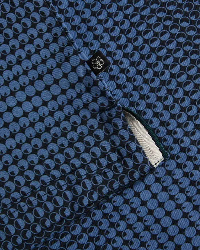 Regular Fit Geometric TShirt Dark Blue Men Ted Baker Clothing Regular Fit Geometric TShirt Dark Blue Men Ted Baker Clothing