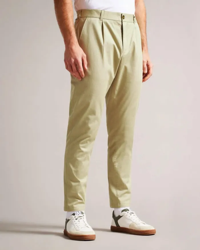 Regular Fit Herringbone Trousers Natural Men Ted Baker Clothing Regular Fit Herringbone Trousers Natural Men Ted Baker Clothing
