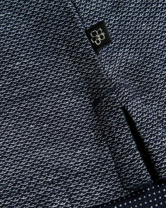 Regular Fit Textured TShirt Navy Men Ted Baker Clothing Regular Fit Textured TShirt Navy Men Ted Baker Clothing