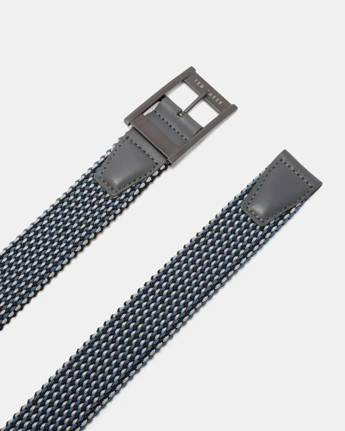 Reversible Elastic Belt Navy Men Ted Baker Belts Reversible Elastic Belt Navy Men Ted Baker Belts