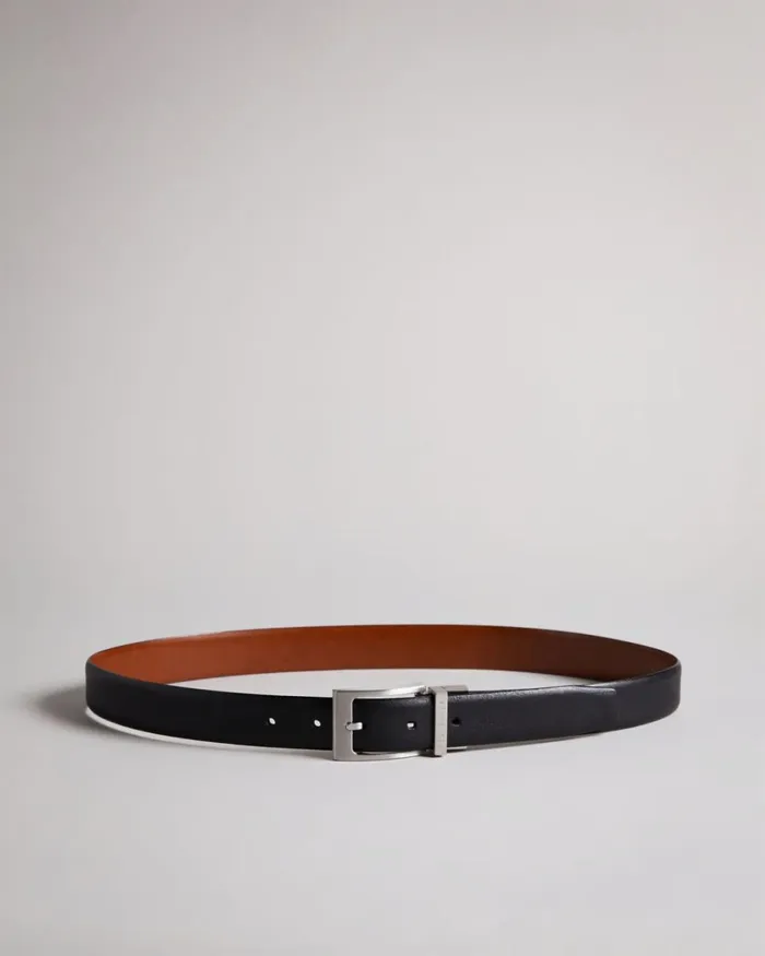 Reversible Leather Belt Black Men Ted Baker Belts