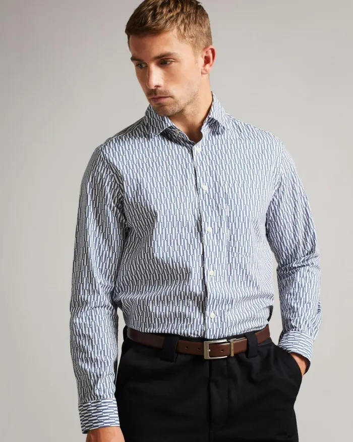 Reversible Leather Belt Chocolate Men Ted Baker Belts
