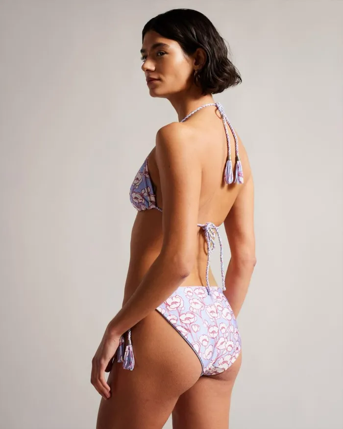 Reversible Poppy Print Bikini Top Blue Women Ted Baker Clothing Reversible Poppy Print Bikini Top Blue Women Ted Baker Clothing