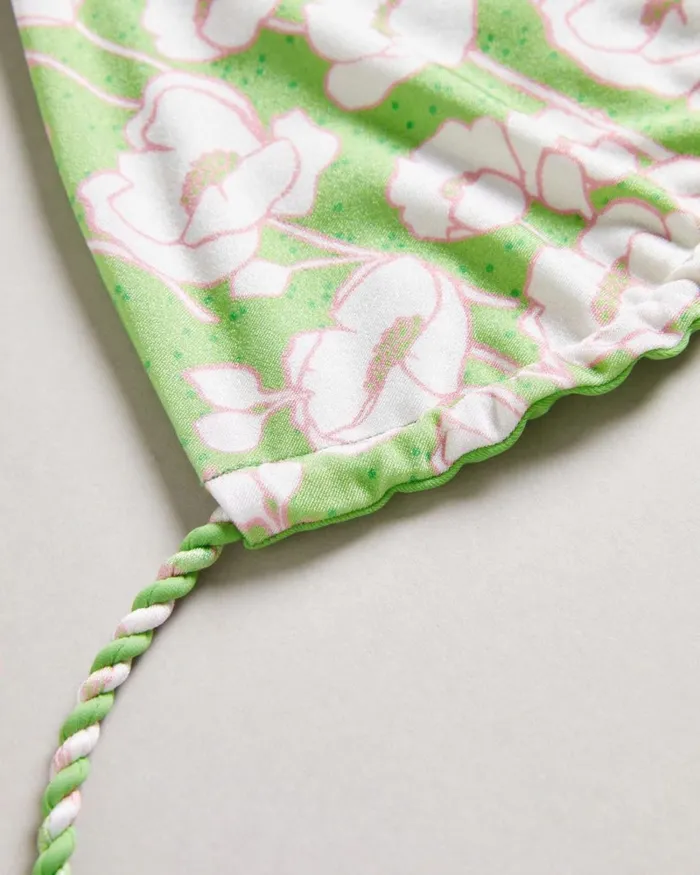 Reversible Poppy Print Bikini Top Green Women Ted Baker Clothing Reversible Poppy Print Bikini Top Green Women Ted Baker Clothing