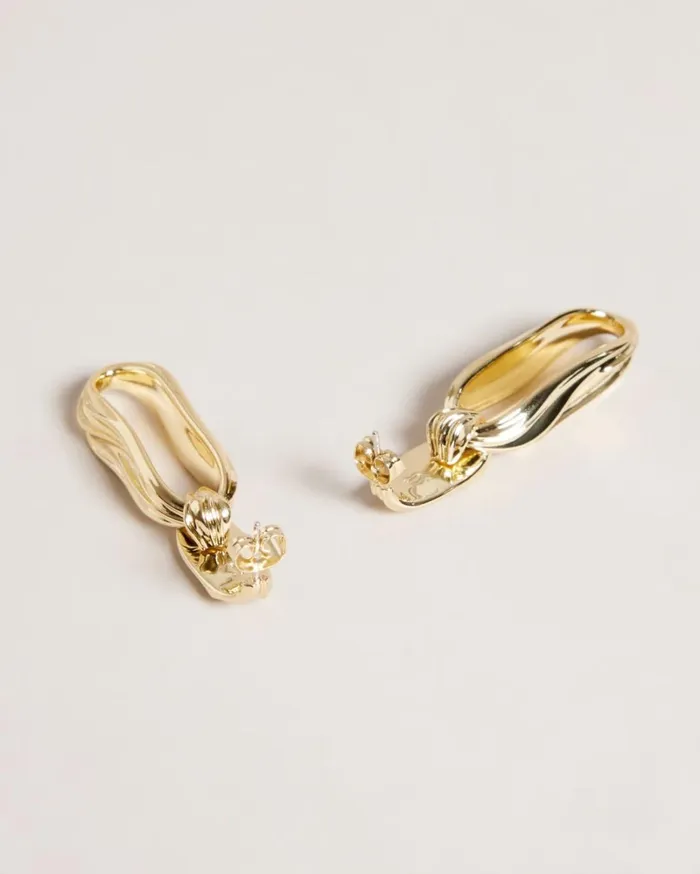 Ripple ChainDrop Earrings Gold Color Women Ted Baker Jewelry