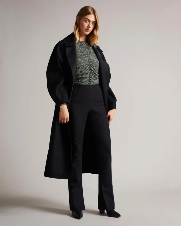 Rouched Front Jersey Top Black Women Ted Baker Tops and TShirts Rouched Front Jersey Top Black Women Ted Baker Tops and TShirts