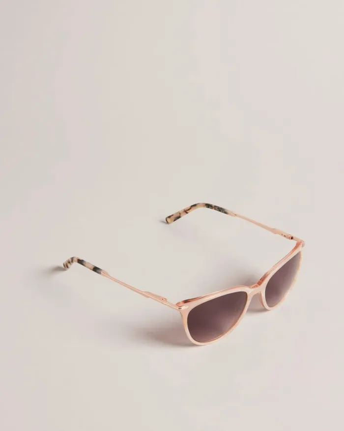 Rounded Cat Eye Sunglasses Light Blue Women Ted Baker Sunglasses Rounded Cat Eye Sunglasses Light Blue Women Ted Baker Sunglasses
